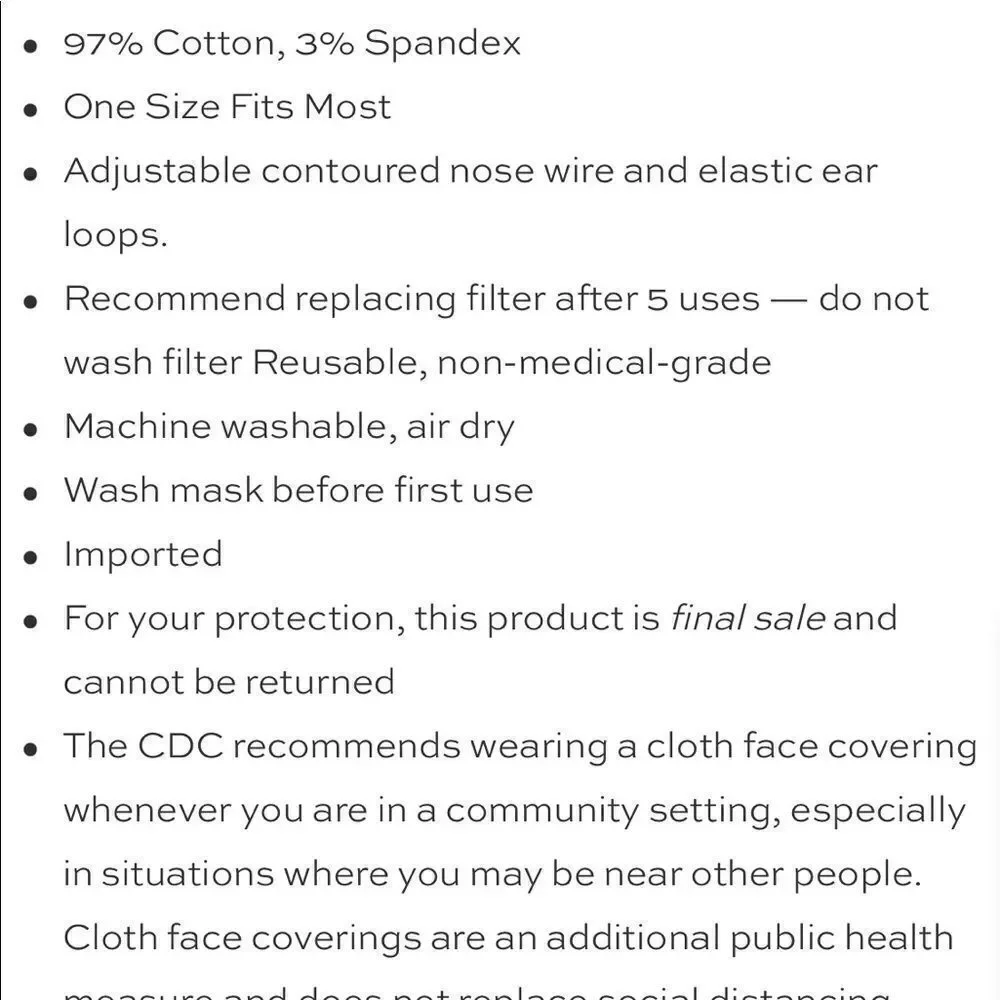 Bundle Face Mask in Pink Seersucker Ipsy bag